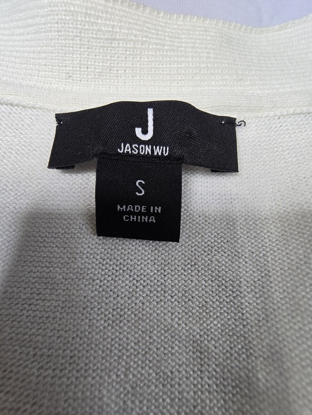 J Jason Wu Pointelle Sweater Cardigan - Picture 2 of 6
